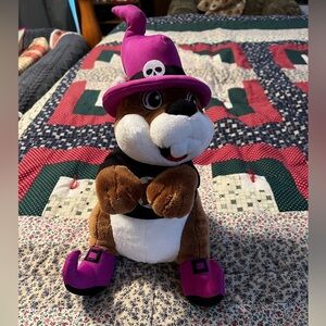 Buc-ee'S 2025 Halloween 11" Plush Beaver Stuffed Animal Skull Wizard Witch Hat